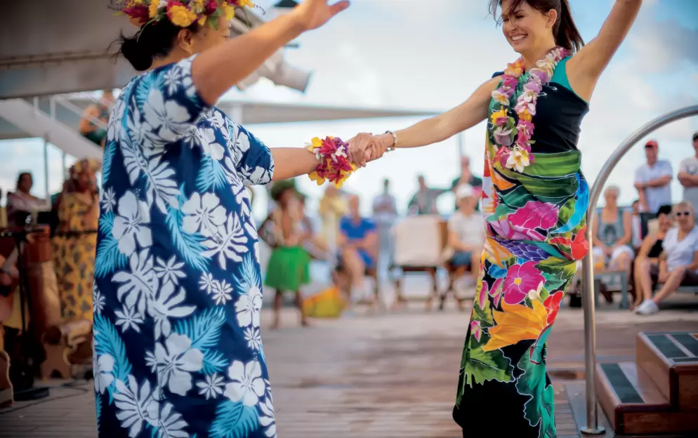 Paul Gauguin Cruises MS Paul Gauguin Onboard Dancing ©Paul Gauguin Cruises.jpg